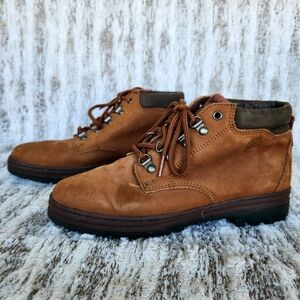 Timberland Vintage Brown Tan Nubuck Leather Ankle Hiking Boots | Women's Size 8